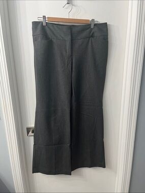 Express Editor Dark Gray Wide Leg Dress Pants